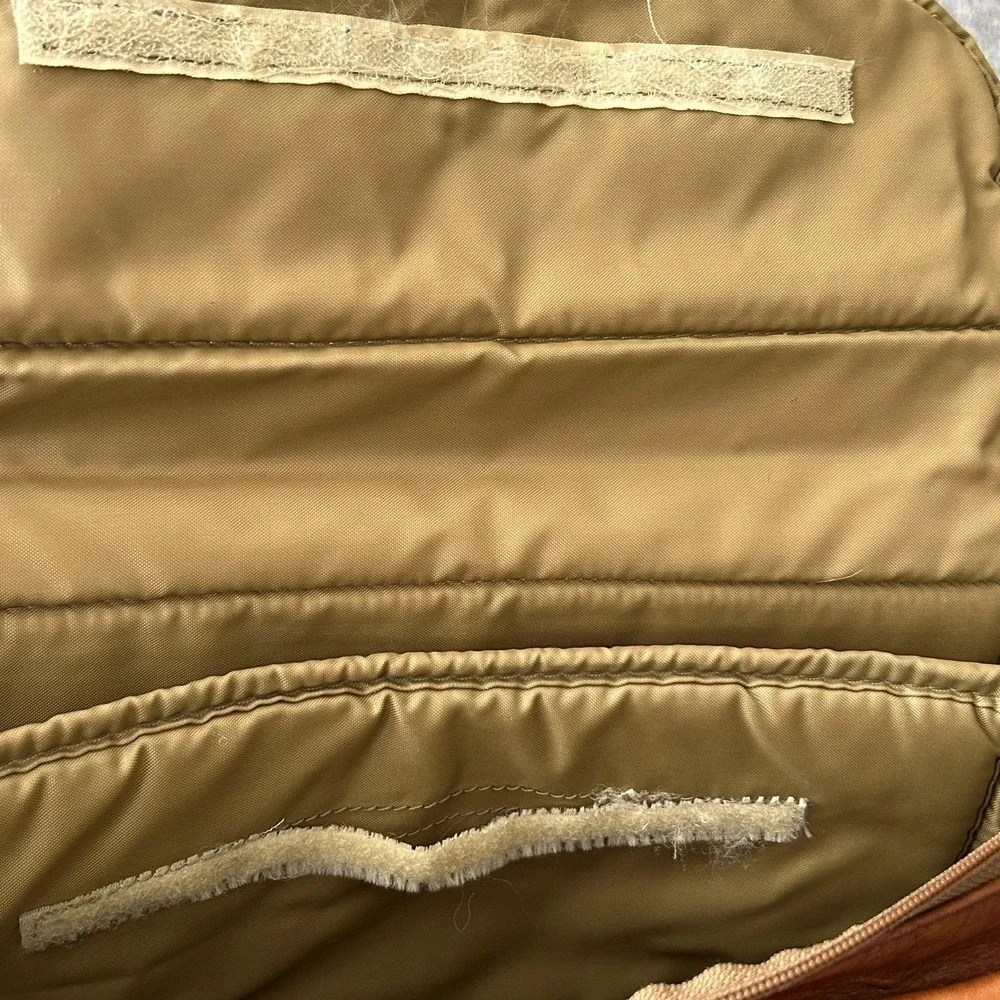 Hartmann Bag Attache Brown Leather‎ Laptop Soft Case Shoulder Briefcase Travel